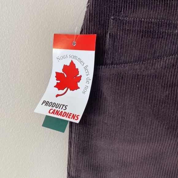 NWT Vintage Corduroy Brown Pants made in Canada Unisex - Picture 3 of 11